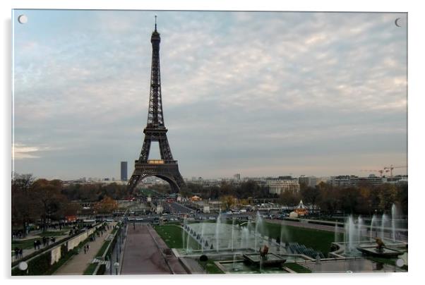 Eiffell tower Acrylic by Martin Smith