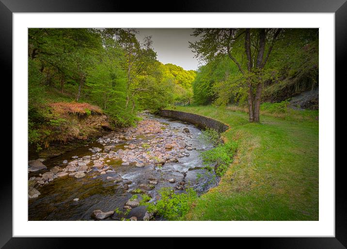 The Afon Twrch at Cwmllynfell Framed Mounted Print by Leighton Collins