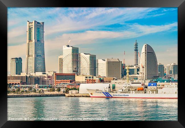 Yokohama Coast Cityscape, Japan Framed Print by Daniel Ferreira-Leite