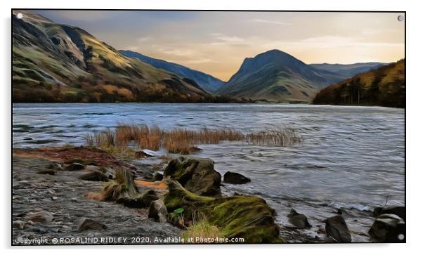 ""Digital Buttermere" Acrylic by ROS RIDLEY