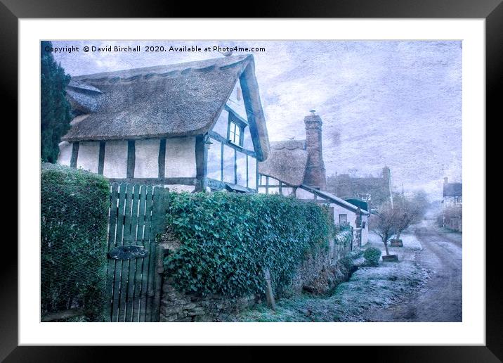 English Olde World Cottages. Framed Mounted Print by David Birchall