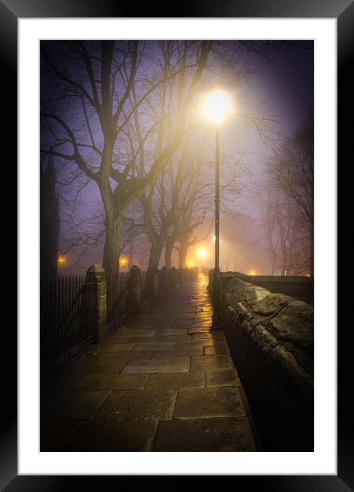 The Misty Walk Framed Mounted Print by Mike Evans