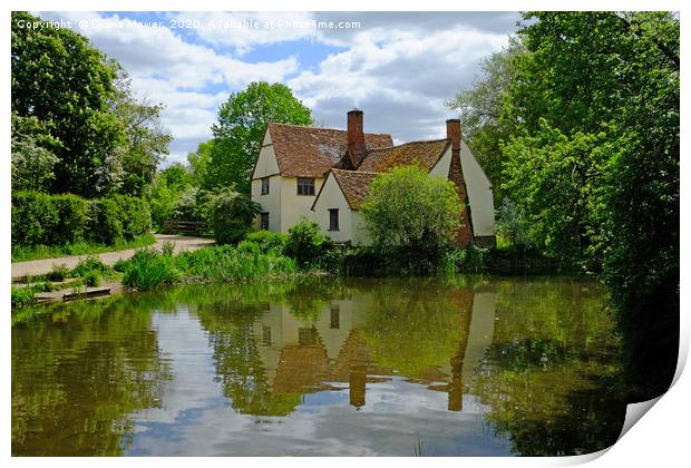 Willy Lott’s House Flatford Print by Diana Mower