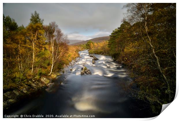 A Ghairbhe in full flow                            Print by Chris Drabble