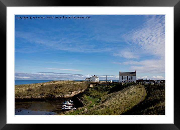 Seaton Sluice Harbour in Northumberland Framed Mounted Print by Jim Jones