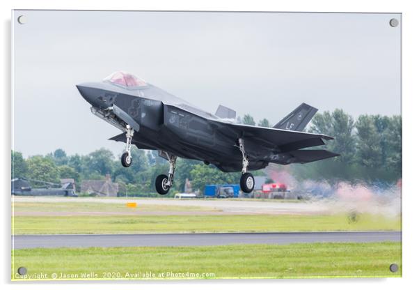 F-35A stealth fighter taking off Acrylic by Jason Wells