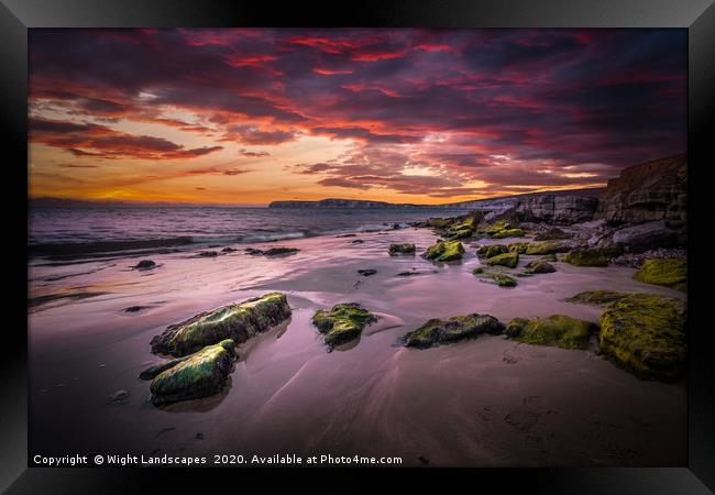 Compton Bay Isle Of Wight Framed Print by Wight Landscapes