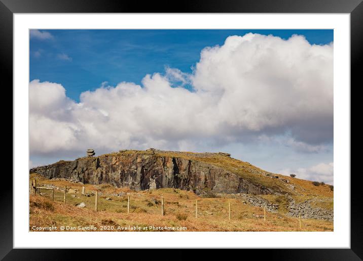 The Cheesewring Quarry, Stowes Hill, Minions, Bodm Framed Mounted Print by Dan Santillo