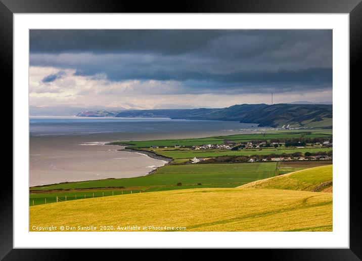 Llan-non and Llansanffraid, Ceredigion, Wales Framed Mounted Print by Dan Santillo