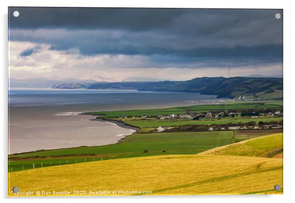 Llan-non and Llansanffraid, Ceredigion, Wales Acrylic by Dan Santillo