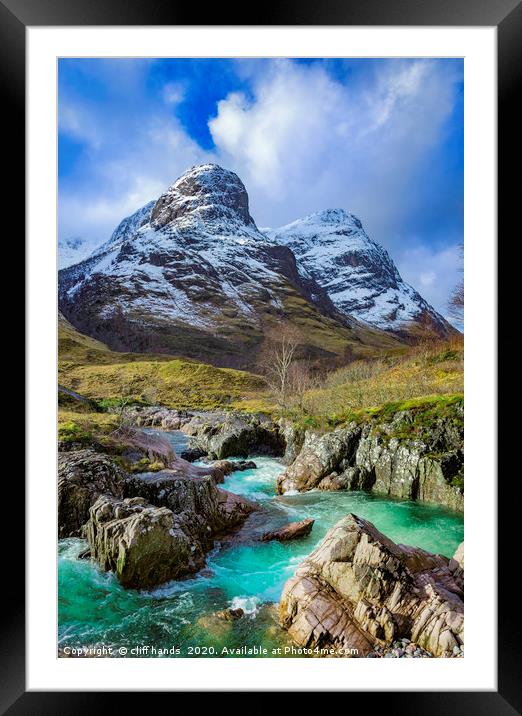 River coe, glencoe, highlands, scotland. Framed Mounted Print by Scotland's Scenery