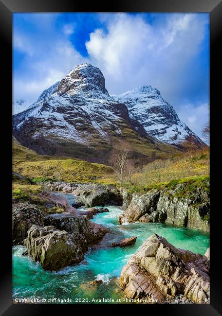 River coe, glencoe, highlands, scotland. Framed Print by Scotland's Scenery