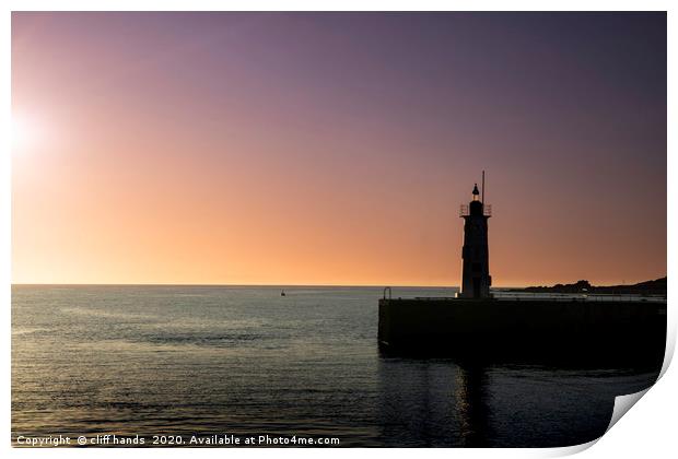 Anstruther harbour light house, fife, scotland. Print by Scotland's Scenery