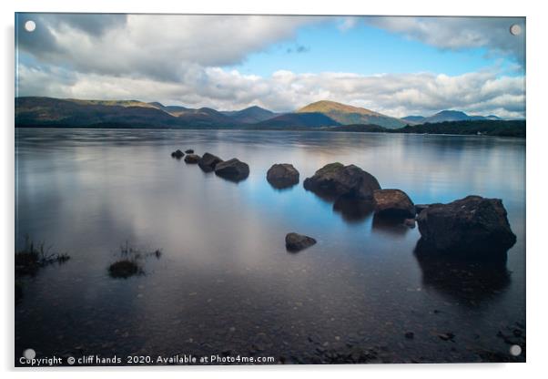 loch lomond, highlands, scotland, Uk. Acrylic by Scotland's Scenery
