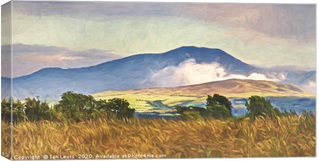 The Northern Fells Early Evening Canvas Print by Ian Lewis
