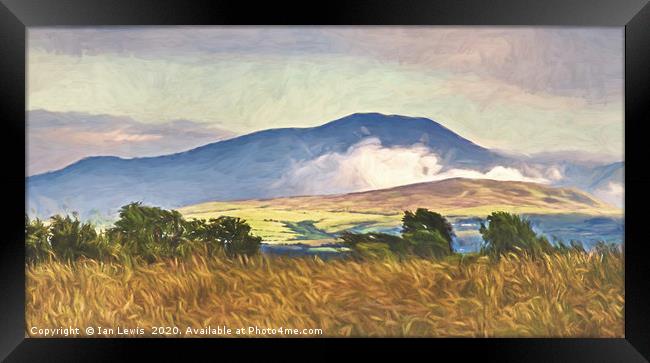 The Northern Fells Early Evening Framed Print by Ian Lewis