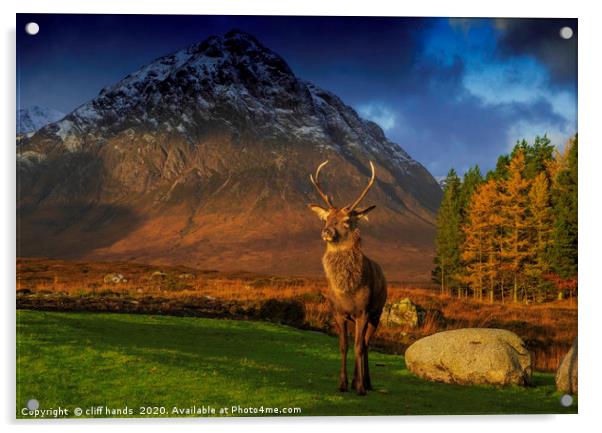 Glencoe, highlands, scotland. Acrylic by Scotland's Scenery