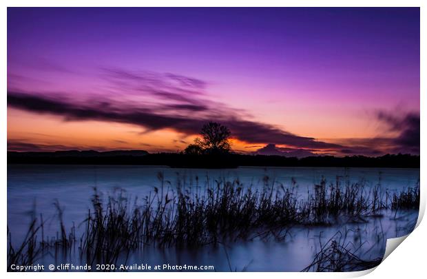 Loch Leven at sunset Print by Scotland's Scenery