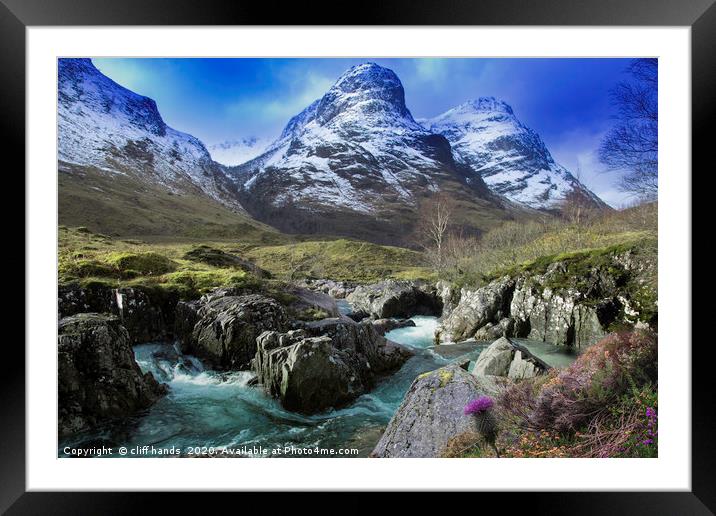 view of Glencoe, highlands, scotland, Uk. Framed Mounted Print by Scotland's Scenery