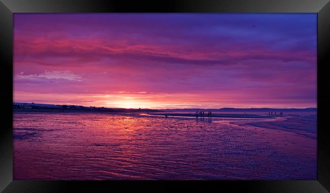 Portobello Purple Sunset Framed Print by DREW MCLEAN