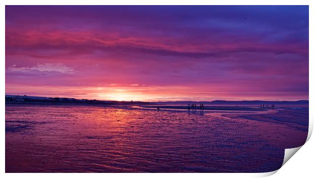 Portobello Purple Sunset Print by DREW MCLEAN