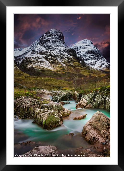 mountain scenery Glencoe, highlands, scotland, Uk. Framed Mounted Print by Scotland's Scenery