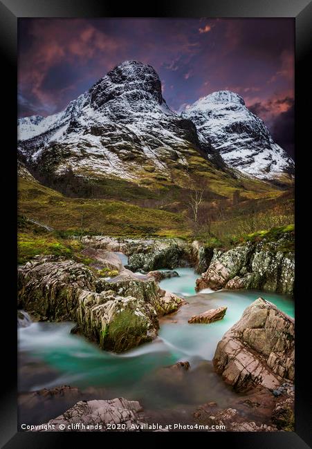 mountain scenery Glencoe, highlands, scotland, Uk. Framed Print by Scotland's Scenery