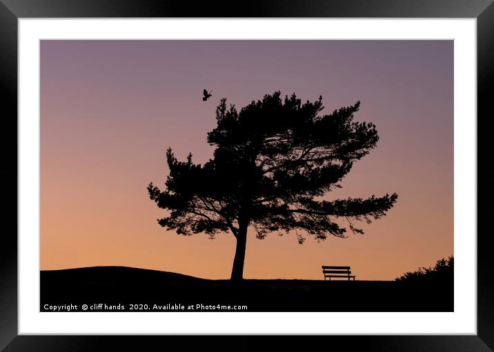 sunset bench Framed Mounted Print by Scotland's Scenery