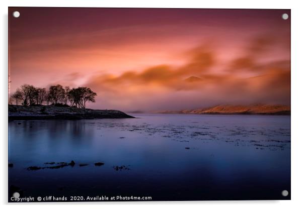 loch Linnhe, highlands, scotland. Acrylic by Scotland's Scenery