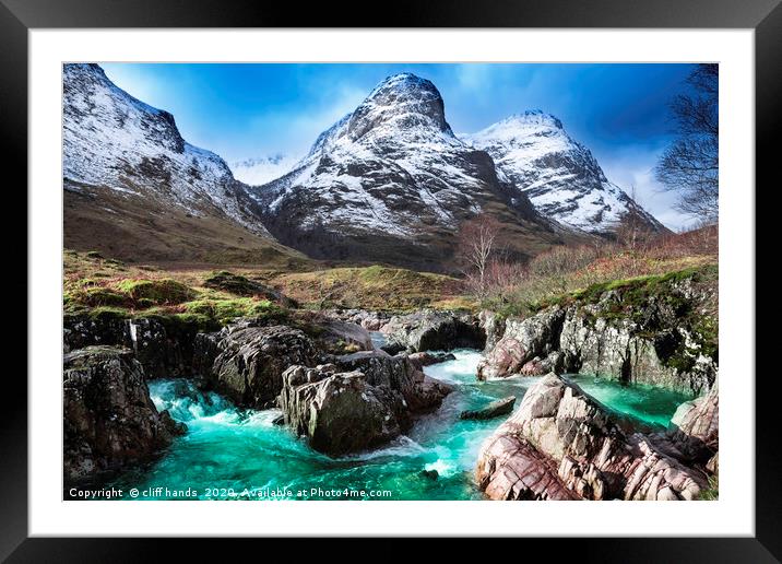 River coe, Glencoe, Highlands, Scotland. Framed Mounted Print by Scotland's Scenery