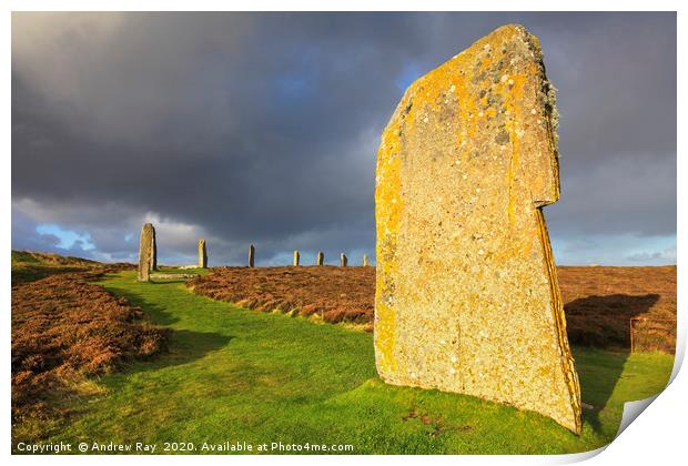Ring of Brodgar Print by Andrew Ray