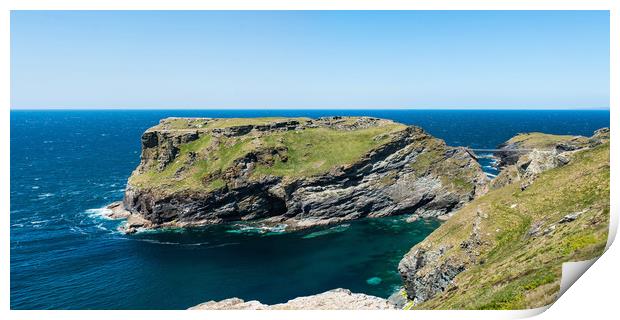 Tintagel Island Print by David Wilkins