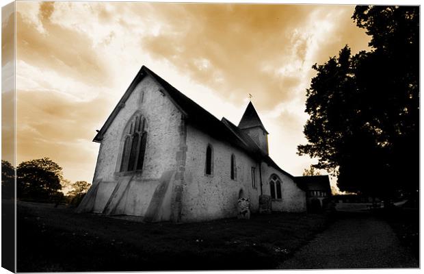 St Mary's Church Silchester Canvas Print by Samantha Higgs