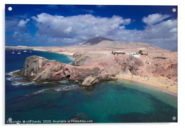 Lanzarote coastline Acrylic by Scotland's Scenery