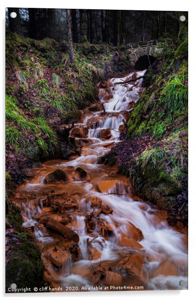 Blairadam forest falls Acrylic by Scotland's Scenery