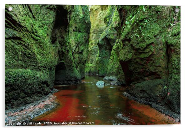 Devils Pulpit Acrylic by Scotland's Scenery