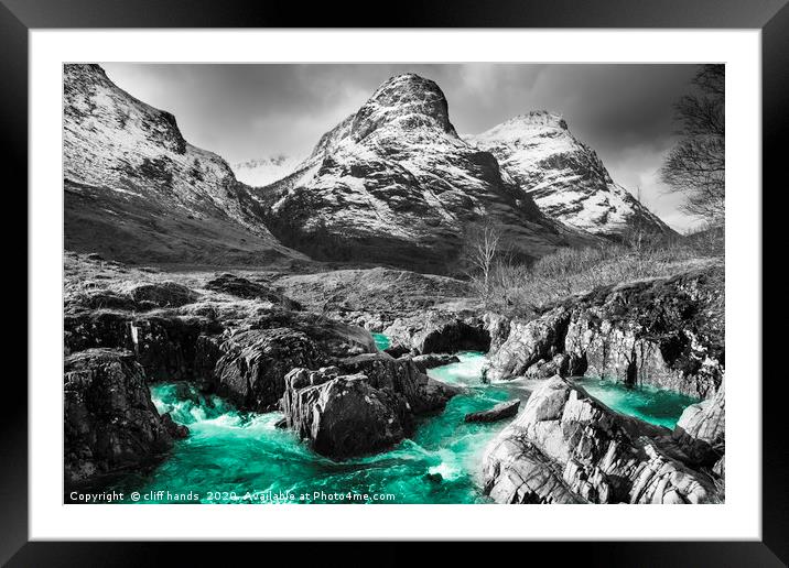 Valley view of Glencoe, Highlands, Scotland, Uk. Framed Mounted Print by Scotland's Scenery