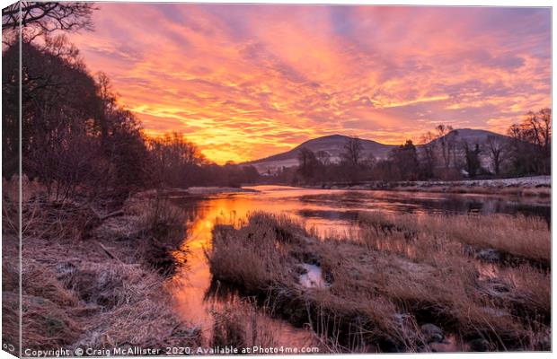 River of Fire Canvas Print by Craig McAllister