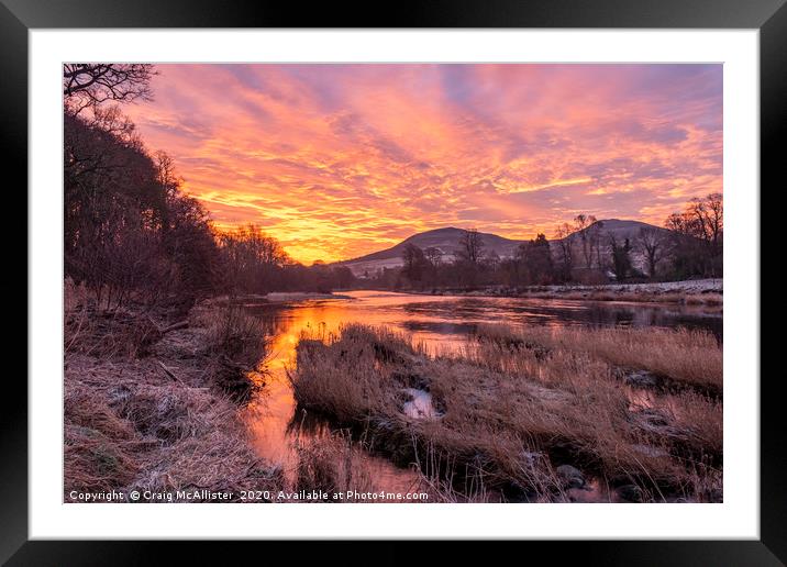 River of Fire Framed Mounted Print by Craig McAllister
