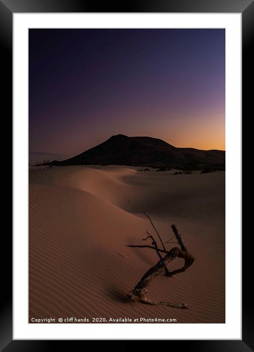 Sunset Sand dunes Framed Mounted Print by Scotland's Scenery