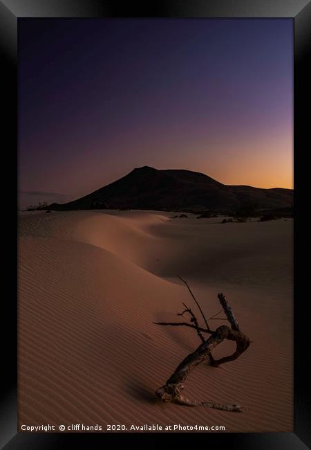 Sunset Sand dunes Framed Print by Scotland's Scenery