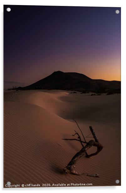 Sunset Sand dunes Acrylic by Scotland's Scenery