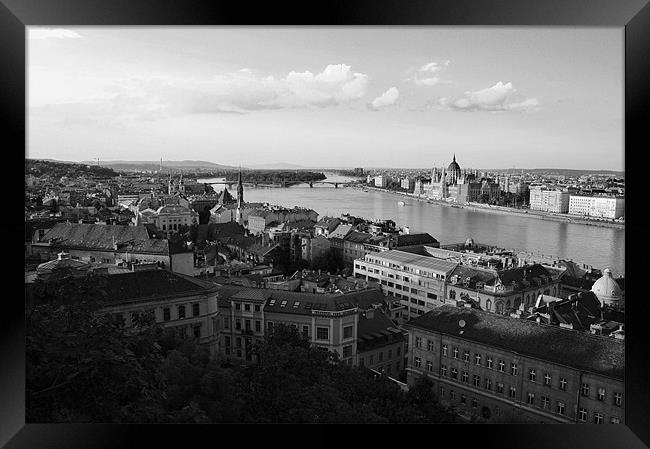 Budapest Skyline Framed Print by David Gardener