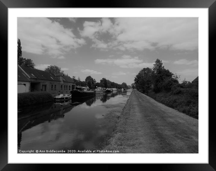 Cappy Marina from the bridge                       Framed Mounted Print by Ann Biddlecombe