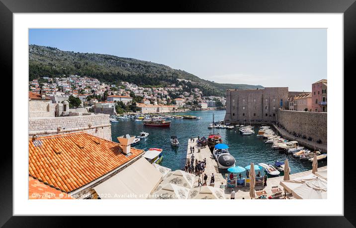 Boat trips from Dubrovnik Framed Mounted Print by Jason Wells