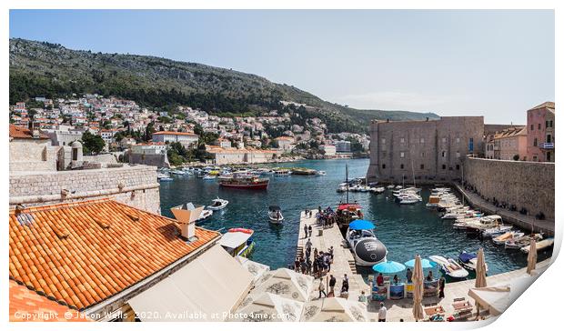 Boat trips from Dubrovnik Print by Jason Wells