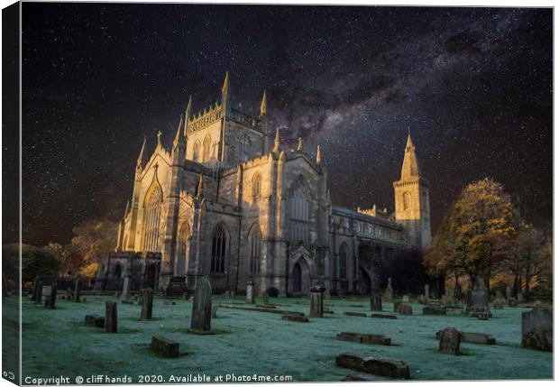 Dunfermline Abbey at night Canvas Print by Scotland's Scenery