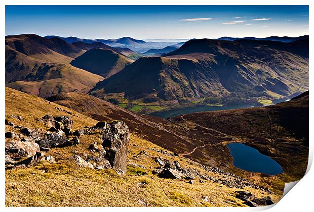 Red Pike and Bleaberry Tarn Print by David Lewins (LRPS)