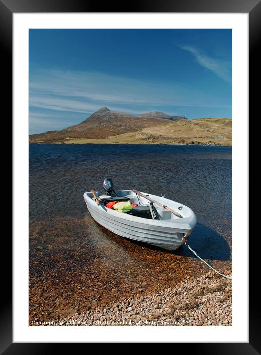 A calm Loch Assynt                              Framed Mounted Print by Jack Byers