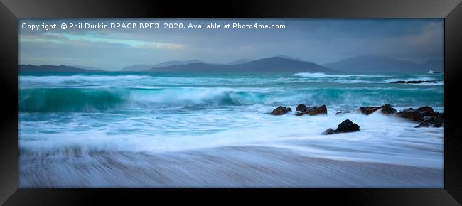 Rush Hour - Outer Hebrides Style Framed Print by Phil Durkin DPAGB BPE4